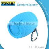 Drum Design Portable Wearable Wireless Outdoor Mini Bluetooth Speaker With Silicon Materials and Hook thumbnail-3