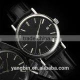 2015 Japan Quartz Stainless Steel W Atch Case With Genuine Leather Strap Factory Watch