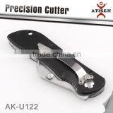 SPEED RELEASE FOLDABLE UTILITY KNIFE, TWINE BOX CUTTER With Back Clip thumbnail-2