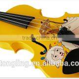 Quality Coloured Cute Violin For Kids With Carton Design TL-YJ1506 thumbnail-2