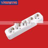 Europe Extension Socket 5 Gang /ABS and Copper