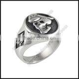 Stainless Steel Mens Skull Ring thumbnail-5