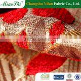 FLOWER DESIGN POLYESTER CHENILLE FABRIC FOR SOFA