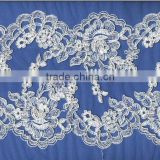 2015 newest white chantilly lace trim