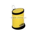 Yellow Stainless Steel Trash Can Pedal Bin thumbnail-2