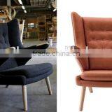 Hans J Wegner Classic Design Papa Chair With Ottoman thumbnail-3