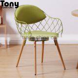 Classic Furniture Wood Base Armrest Leisure Chair thumbnail-1