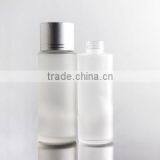 Round Glass Lotion Bottle With Silver Cap thumbnail-2