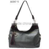 LATEST AUTUMN&WINTER design fashion leather&nylon lady handbag