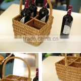 Stocked,Eco-Friendly Feature and willow Material wicker picnic basket