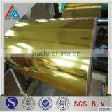 12/25 Micron Golden Coated Aluminum Metallized PET Film Quality Color Polyster Film thumbnail-3