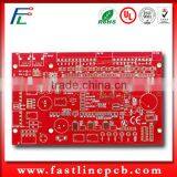 2 Layer Electronic Circuit Board With Red Solder Mask