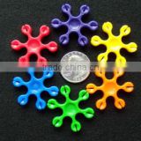 colorful plastic children snow flakes