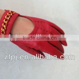 New Fashion short Leather Gloves for ladies hot sale