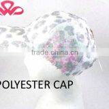 WL-143 100%Polyester Applique Beads White Children Shimmer Polyester Sports Cap thumbnail-1