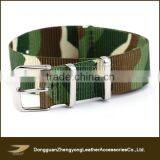 Wholesale camouflage pattern nylon nato watch strap ,changeable watch strap