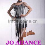 Latin Dance Dress Dance Competition Dress Girl Latin Dance Dress Tights thumbnail-1