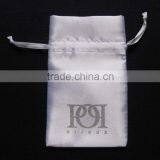 Paris Satin Eco Souvenir Gift Pouch Bags With Drawstring