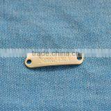 2 Holes Small Engraved Metal Tag thumbnail-1