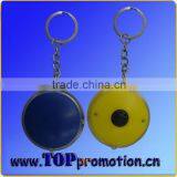 Fashion Round Plastic Led Keychain With Led Light thumbnail-1