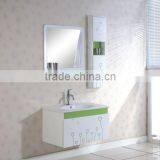 White Mirrored MDF, PVC Wall Mounted Acrylic High Tray Frosted Fiberglass Simple Designed and Bathroom Vanity thumbnail-1