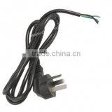 3 Flat Pin ac Power Cord and Plug With Competitive Price Round Head AU Plug 3 Pin Black Extension Cable Cord
