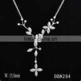 Fashion Jewelry Pearl Factory Supply Natural Freshwater Pearl Necklace With Blue Stone thumbnail-3