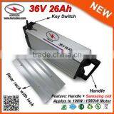 Porcellana Fabbricante Cellulare Samsung 36V 26Ah Batteria Al Litio Per Bici Elettrica 500W Con Alluminio Custodia Impermeabile thumbnail-1