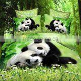 Panda 3d Animal Active Printed King /full Size Flat Sheet Sets, Comforter Bedding Set