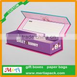 2016 Popular Stationery Paper Box Single Layer Pencil Cardboard Square Box