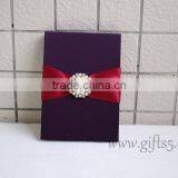 Gracefull Handmade Purple Wedding Invitation Gift Boxes thumbnail-6