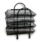 4 Tiers Office File Metal Book Shelf