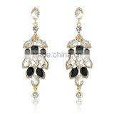 Elegant Multicolor Cubic Zircon Charm Earring Stud W/18k Yellow Gold Plated Jewelry Women's Earring thumbnail-1