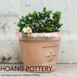 Quality Red Clay Terracotta Flower Pot Outdoor - Vietnam Pottery