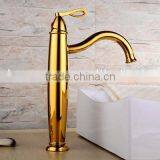 2014 New Design Golden Faucet, Luxury Hotel Special Titanium Golden Faucets, Golden Basin Faucet thumbnail-2