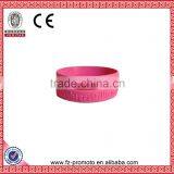 Sporting Gifts Colorful Silicone Bracelet/Wristband China Supplier Fluorescent Glowing Silicone Wristband thumbnail-3