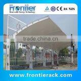 White Steel Structure Carport thumbnail-2