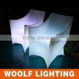 WOOLF WF-7190 Led Ktv Use Light Single Chair Sofa, Plastic Lit Led Furniture Sofa Chair thumbnail-5