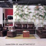 Genuine Leather Three Seat Sofa. Two Seat Sofa. Small Table. Comfortable and High Quality Leather Sofa Set B48160 thumbnail-1