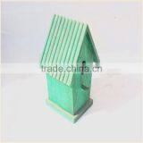 Custom Small House Shaped Decorative Wooden Bird Houses Prefabricated Wood Houses thumbnail-1