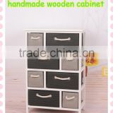 HOME miniature furniture wooden cabinet with muti-drawers