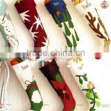 150505 Felt Christmas Stocking With Santa Snowman and Reindeer thumbnail-1