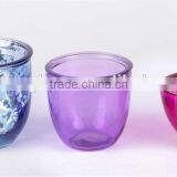 Garden Glass Planter Pot With Painting thumbnail-1