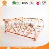 WI2904 'Heart' Black 18x18cm Metal Wire Napkin Holder thumbnail-5