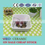 Stocked White Porcelain Square Dish/food Dish/rice Dish/salad Bowl thumbnail-1