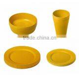 Quality Assurance Traditional Antique Bamboo Fiber Dinnerware Sets