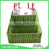 Office Promotional Colorful Paper Weaving Magazine Basket thumbnail-1