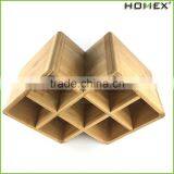 Bamboo Elegant 7 Bottle Holder Wine Rack Homex-BSCI thumbnail-1