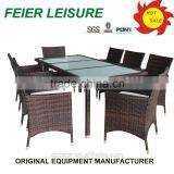 Outdoor Rattan/wicker Furniture Wrought Iron Garden Table Chair thumbnail-1