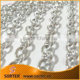 strong nickel metal curb link chain
